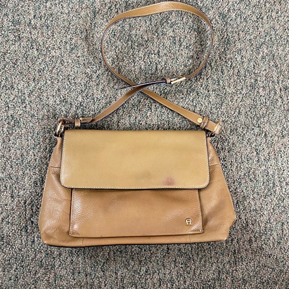 Etienne Aigner Genuine Leather Shoulder Bag